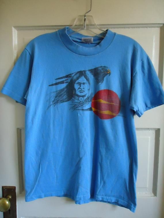 Vintage 70s/80s Native American Eagle Tiger shirt