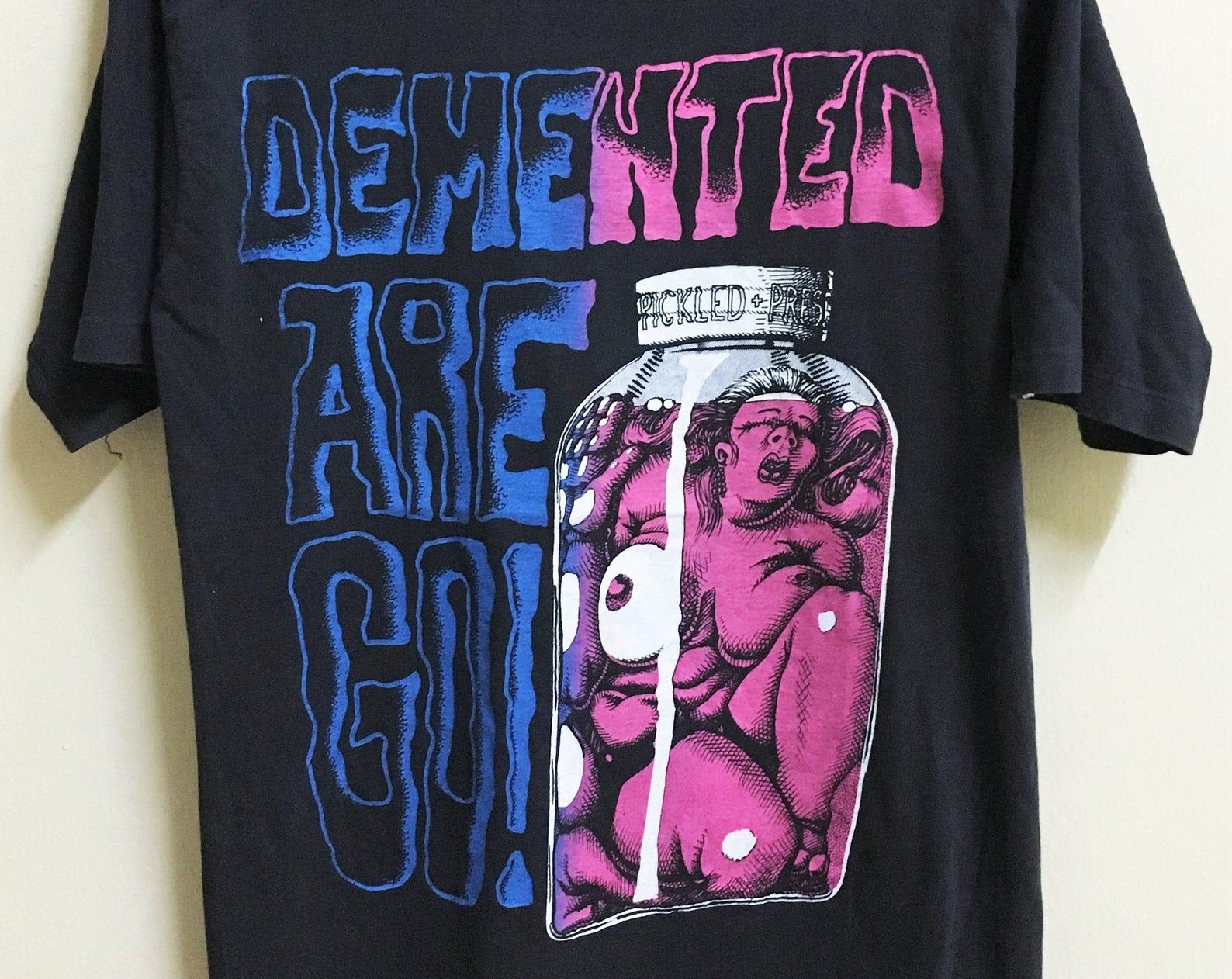 Vintage 80 Deted Are Go Punk Rock Psychobilly Tour Concert T-Shirt The Cramps