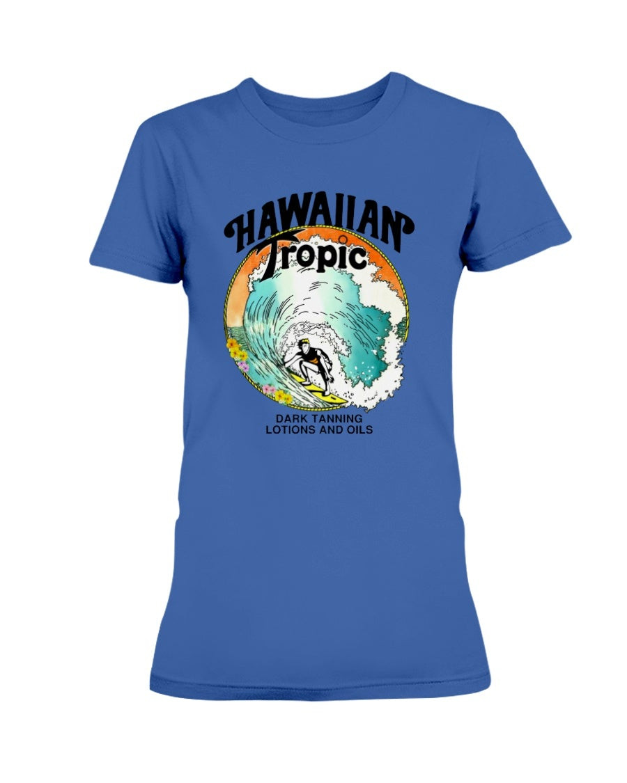 Vintage 80 S Hawaiian Tropic Ladies T Shirt 211111
