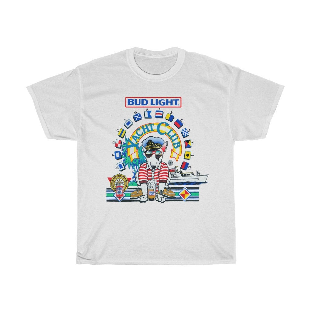 Vintage 80 S Spud Mackenzie Bud Light Shirt Budweiser Beer Promo Tee Party Yacht Club Tee 211125