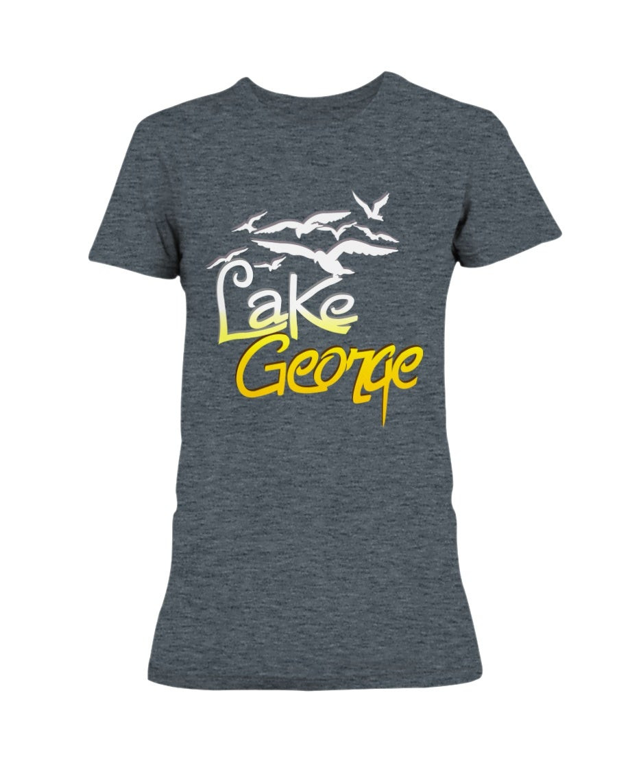 Vintage 80Lake George Graphic Ladies T Shirt 211027