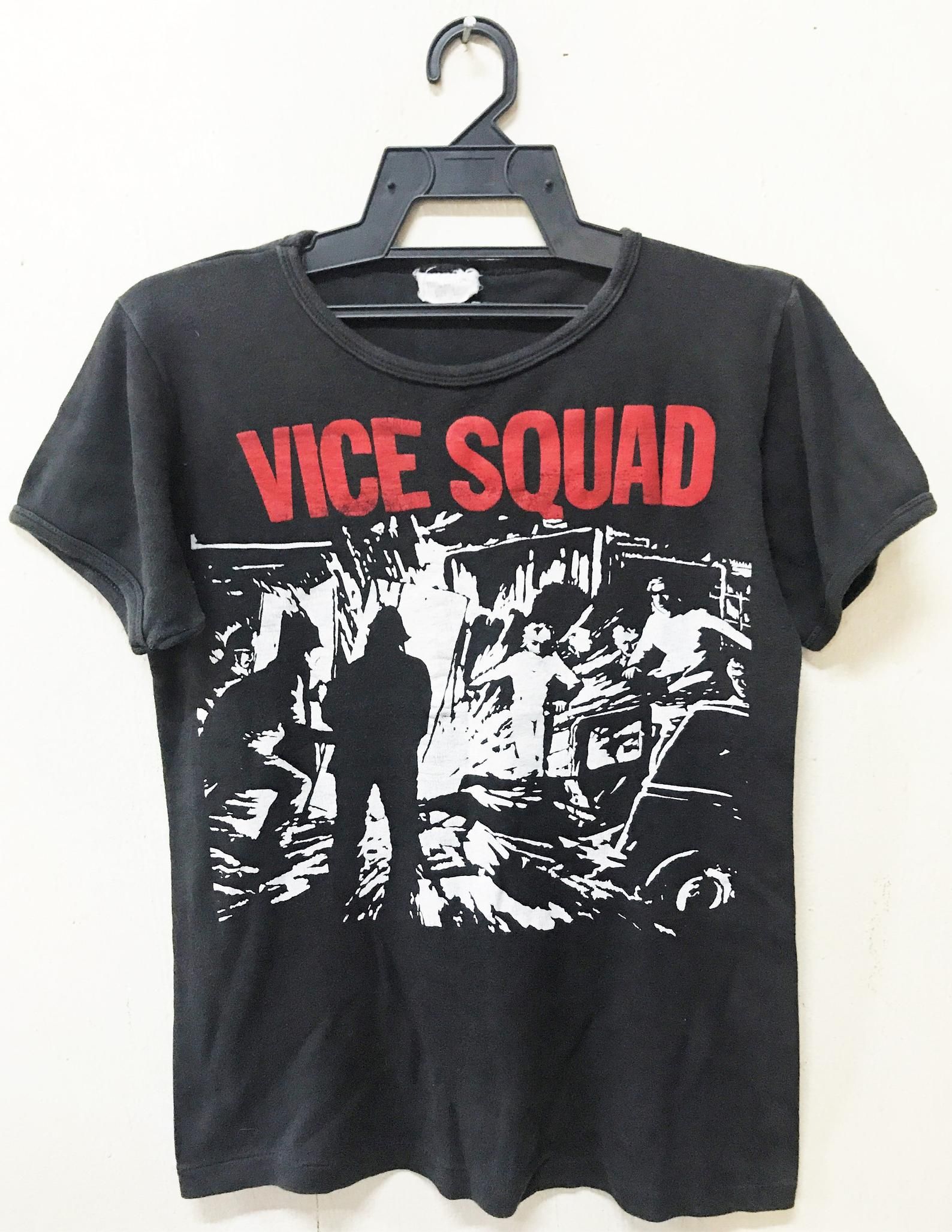 Vintage 80S 1981 Vice Squad Beki Bondage Punk Rock Tour Concert Promo T-Shirt