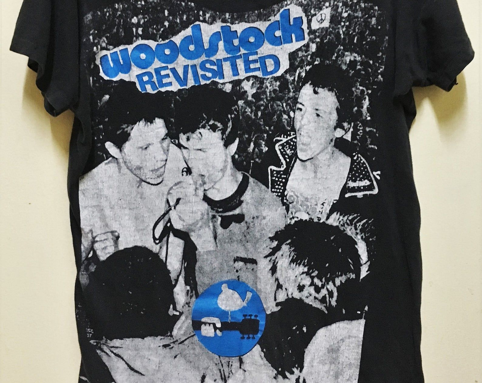 Vintage 80'S 1981 Woodstock Revisited Punk Rock Tour Concert T-Shirt