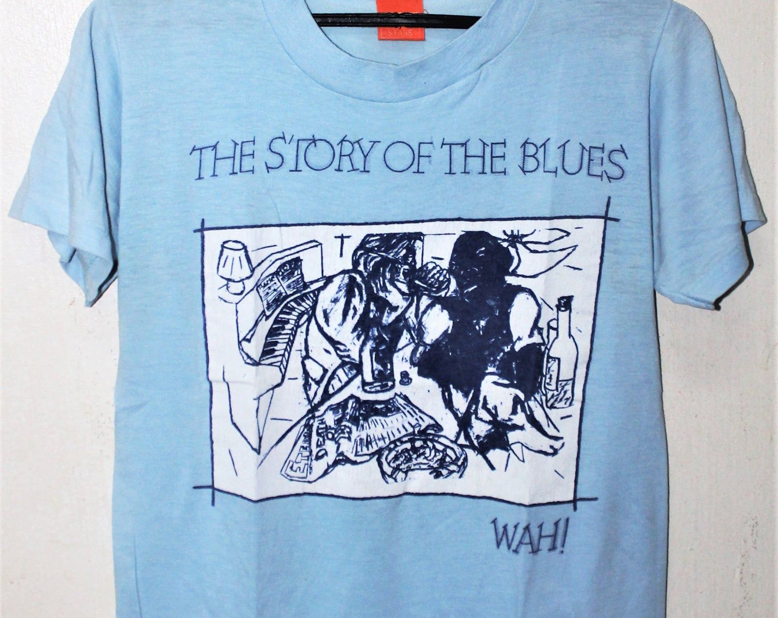 Vintage 80'S 1982 The Mighty Wah Rock Punk Tour Concert Promo T-Shirt Pete Wylie