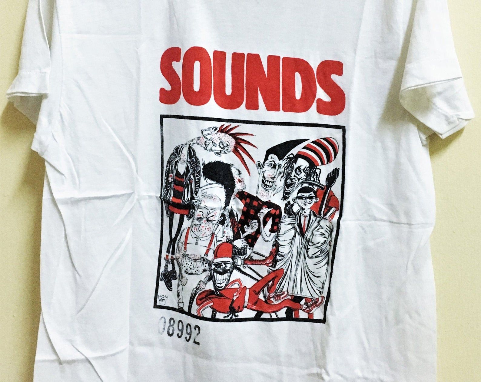 Vintage 80'S 1983 Sounds Magazine Limited Edition Savage Pencil Art Punk T-Shirt vintage 80s 1983 sounds magazine limited edition savage pencil art punk t shirt tvrts