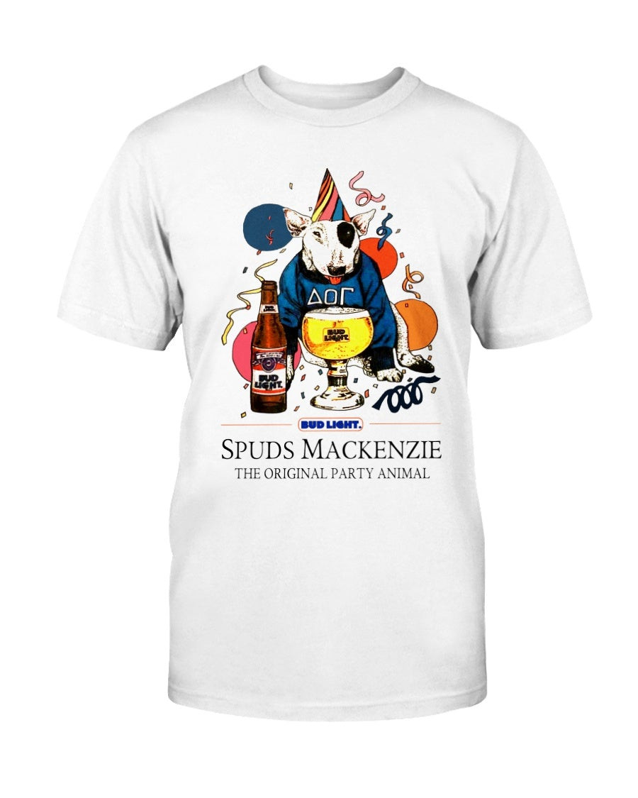 Vintage 80S 1985 Bud Light Spuds Mackenzie Budweiser Anheuser Busch Beer Party Animal T Shirt 083121