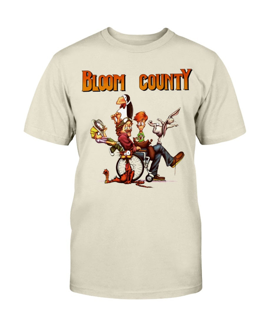 Vintage 80S 1986 Bloom County American Comic Strip Classic Cartoon Characters T Shirt 211214