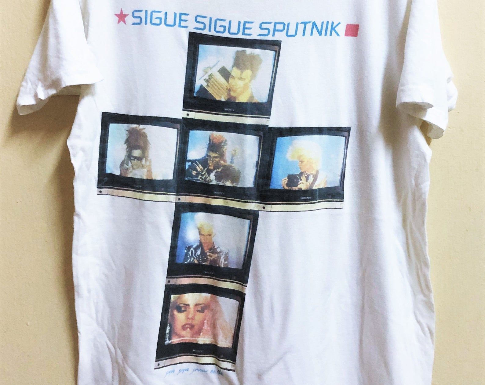 Vintage 80'S 1986 Sigue Sigue Sputnik Post Punk New Wave Tour Concert Promo T-Shirt Generation X