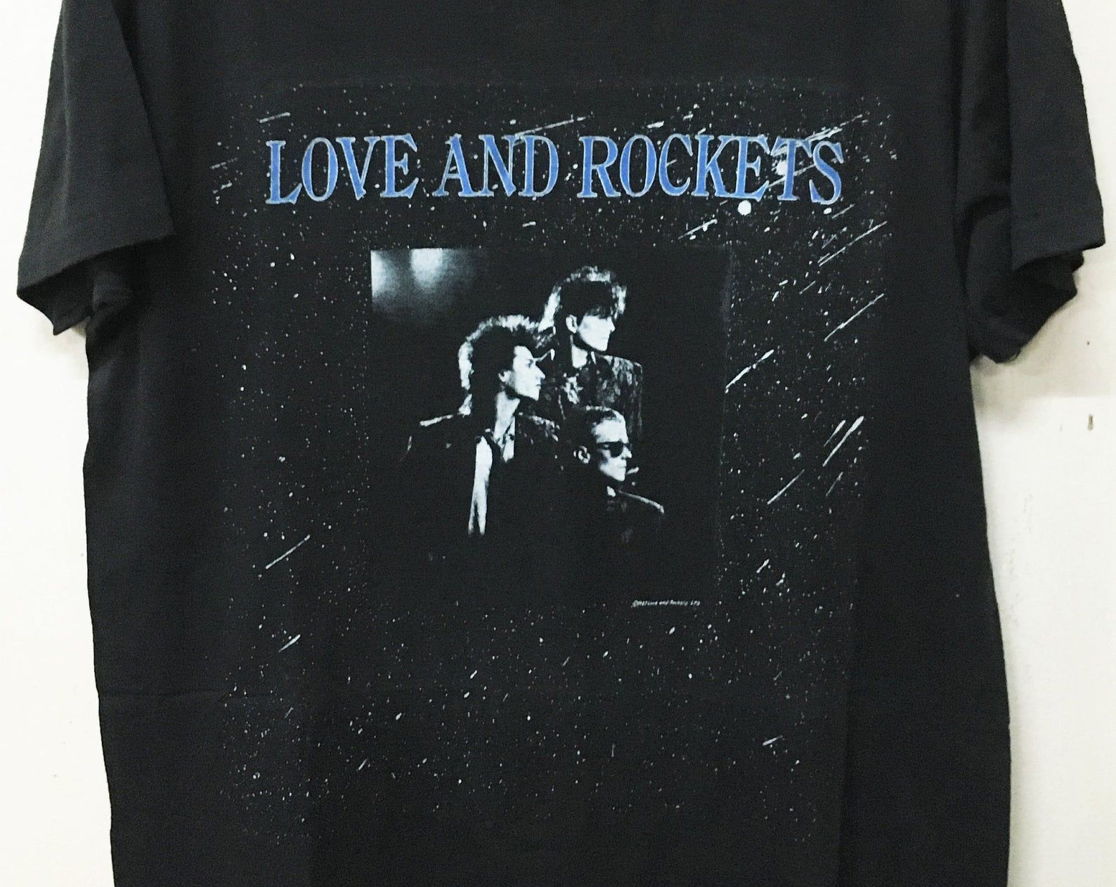 Vintage 80S 1987 Love And Rockets Bauhaus Gothic Rock Punk Tour Concert Promo T-Shirt