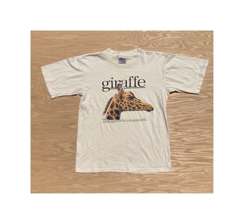 Vintage 80S 1988 Giraffe T Shirt