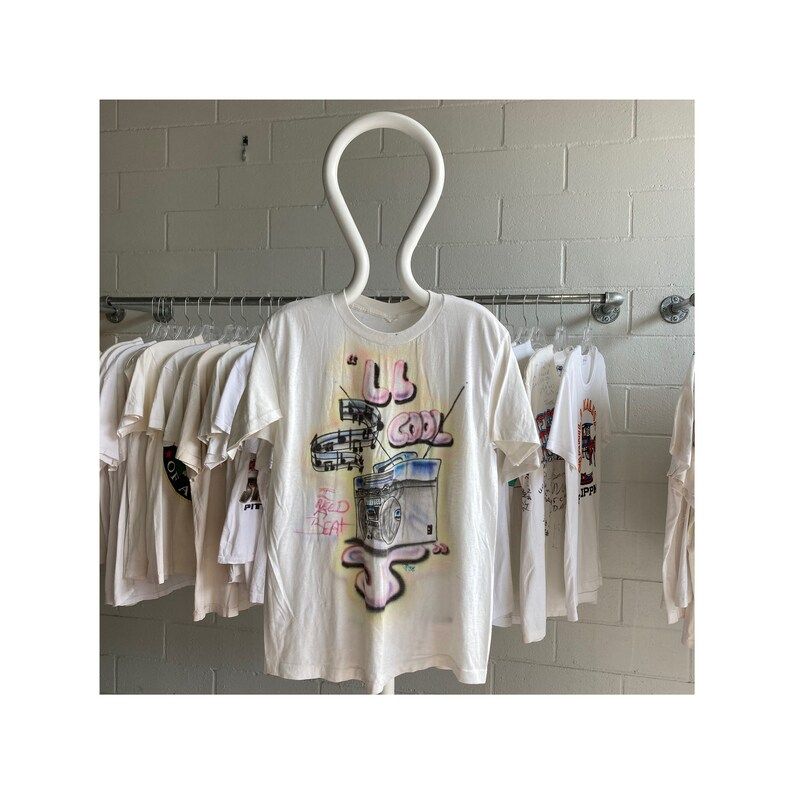 Vintage 80S 1988 I Need A Beat Airbrush T Shirt Ll Cool J