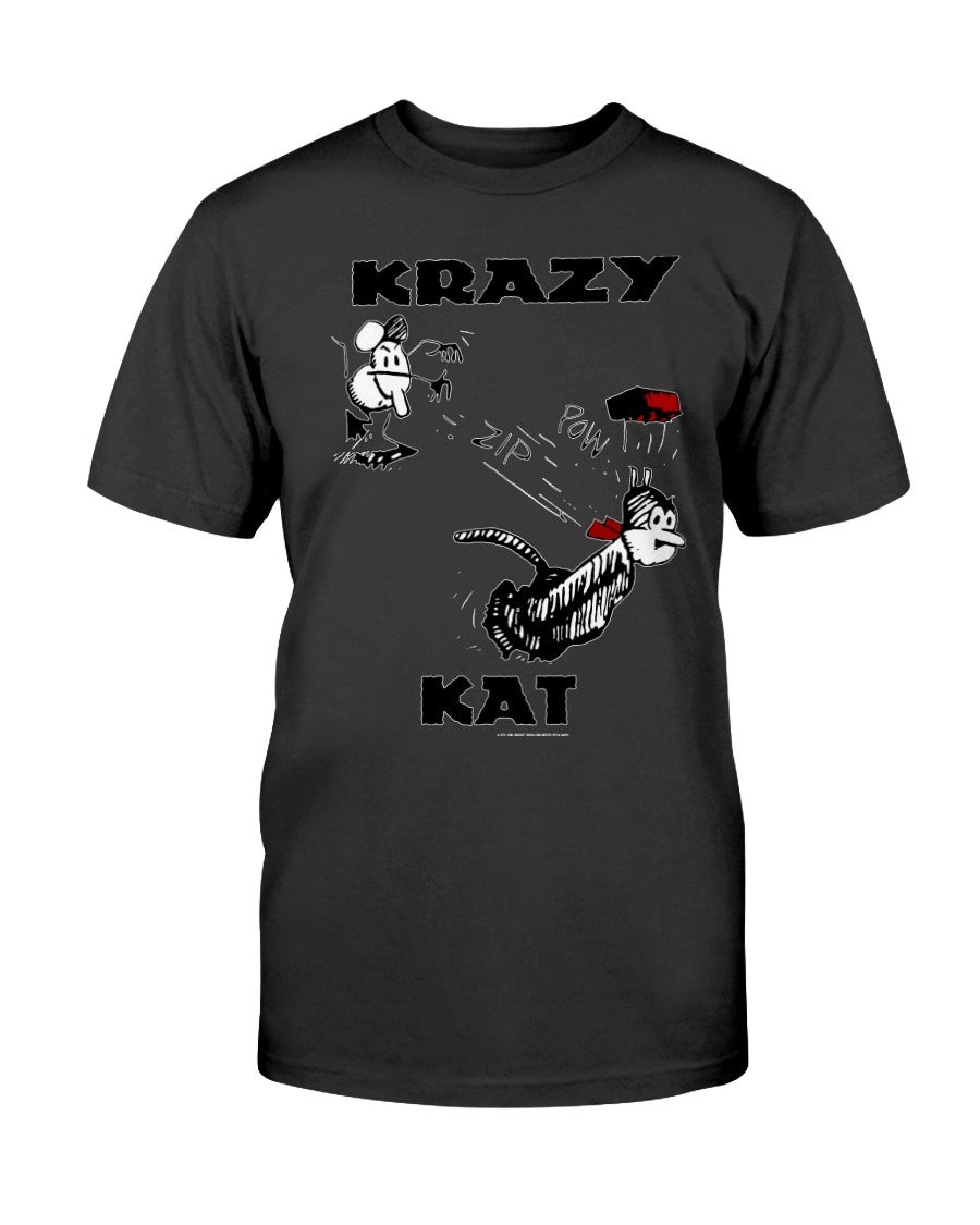 Vintage 80S 1988 Krazy Kat Nervous Records T Shirt 081421