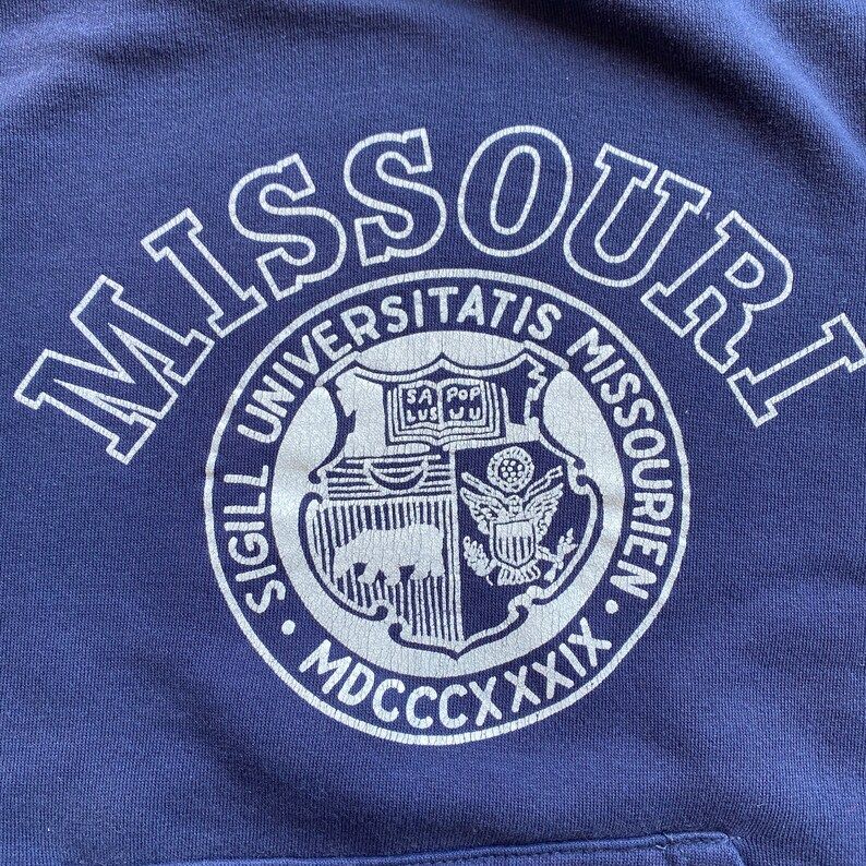 Vintage 80S 90S Missouri Hoodie Sweatshirt