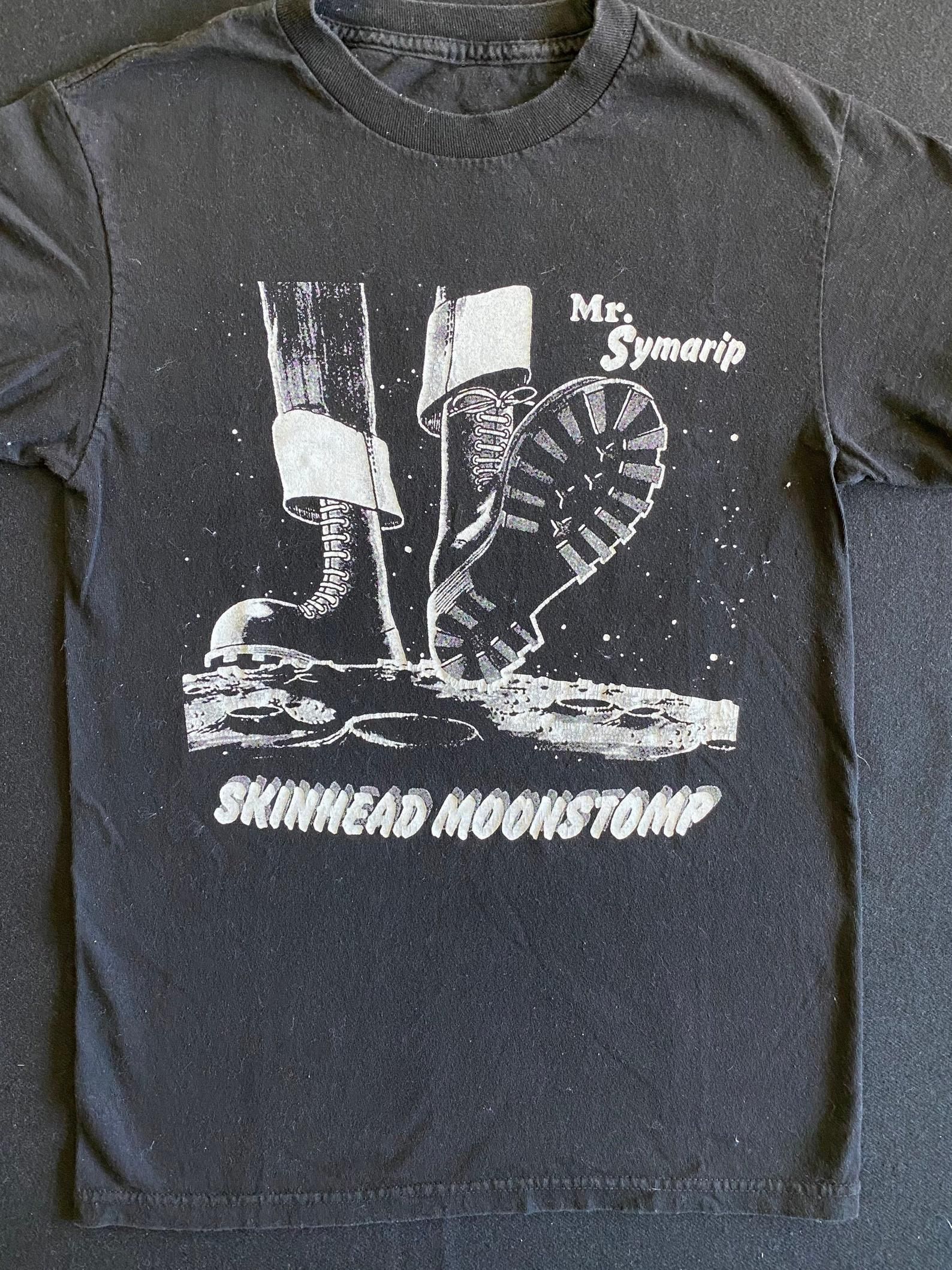 Vintage 80'S 90'S Mr Symarip Skinhead Moonstomp N Ska Band Black T Shirt With Fab Graphics vintage 80s 90s mr symarip skinhead moonstomp n ska band black t shirt with fab graphics b1vhl