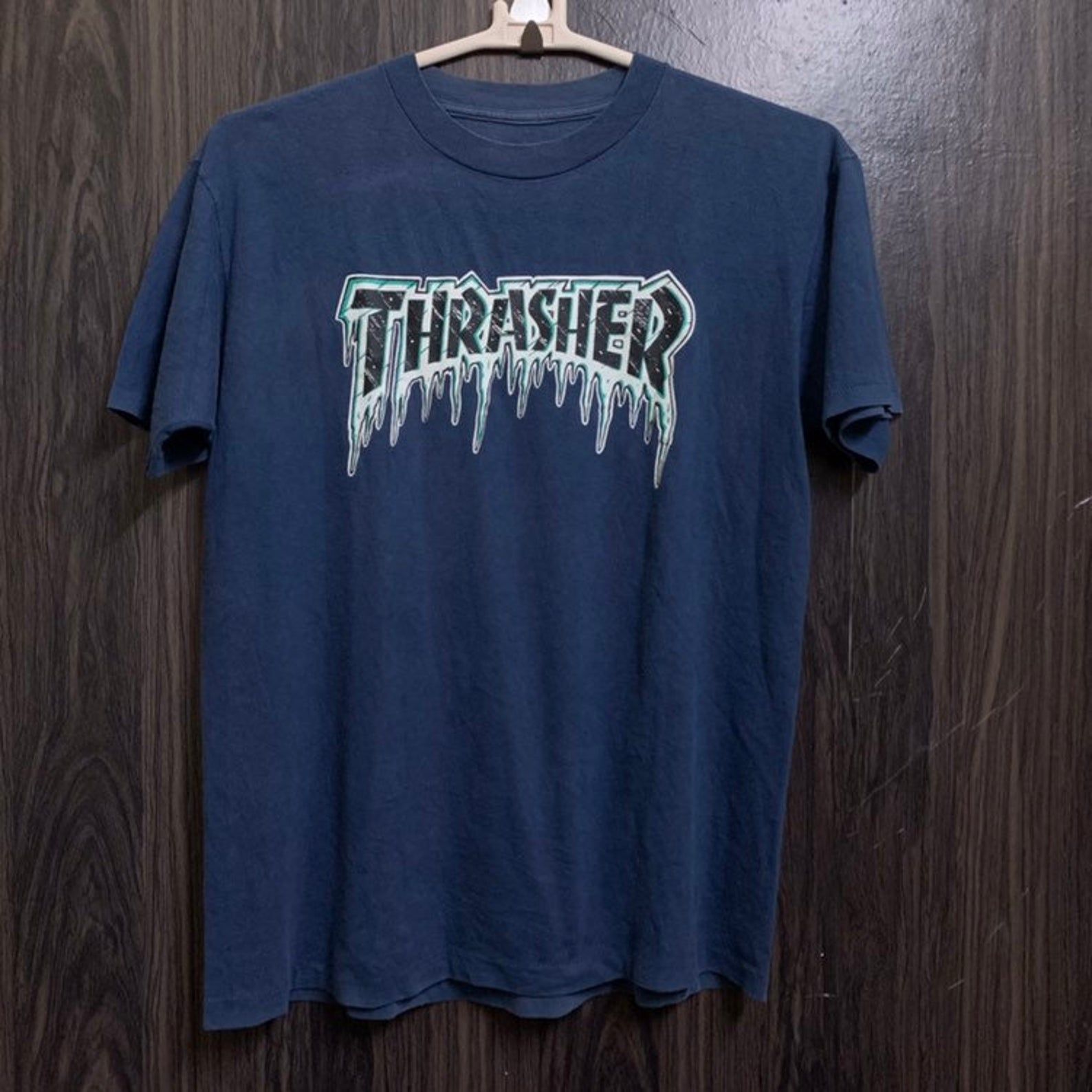 Vintage 80S 90S Thrasher Skate Big Logo T Shirt
