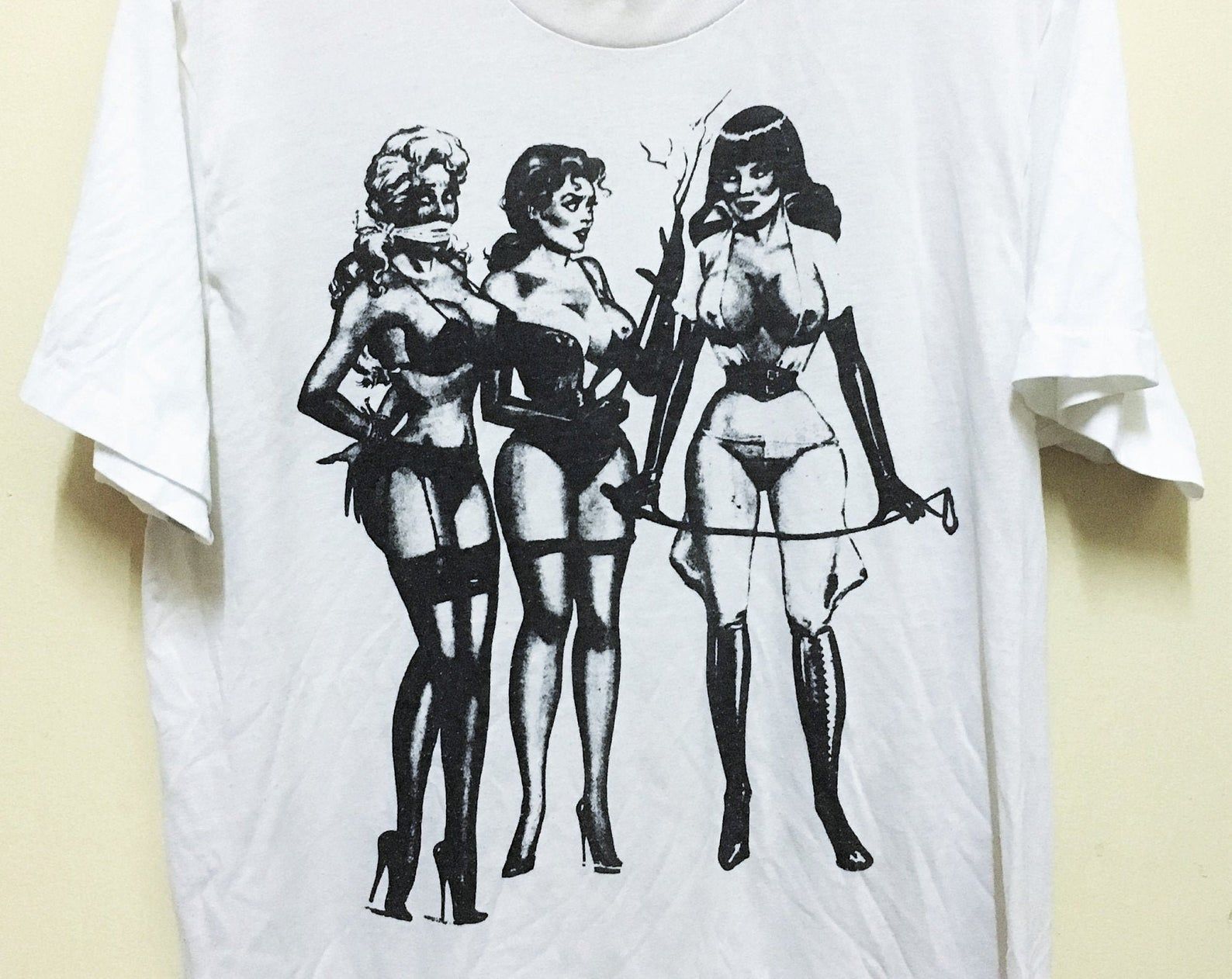 Vintage 80S Adam Ant Fetish Bondage Bdsm Art T-Shirt Punk Rock Seditionaries