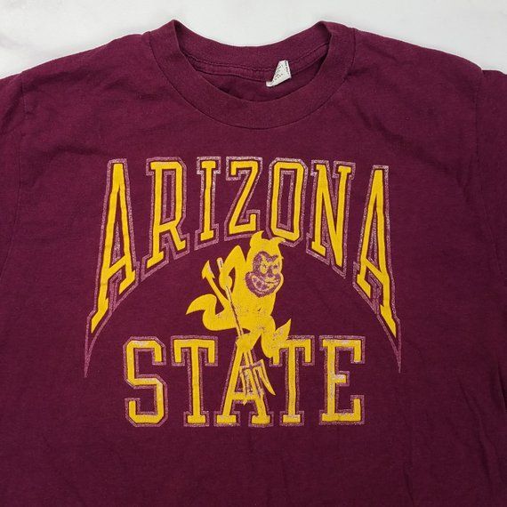 Vintage 80s Arizona State Asu Sun Devils Usa Made shirt