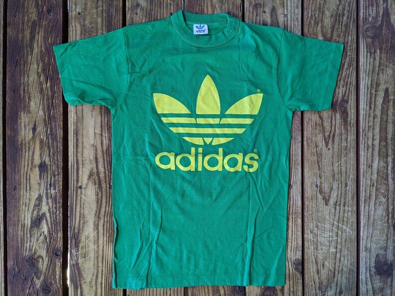 Vintage 80S Athletic Adidas Trefoil Single Stitch Tee