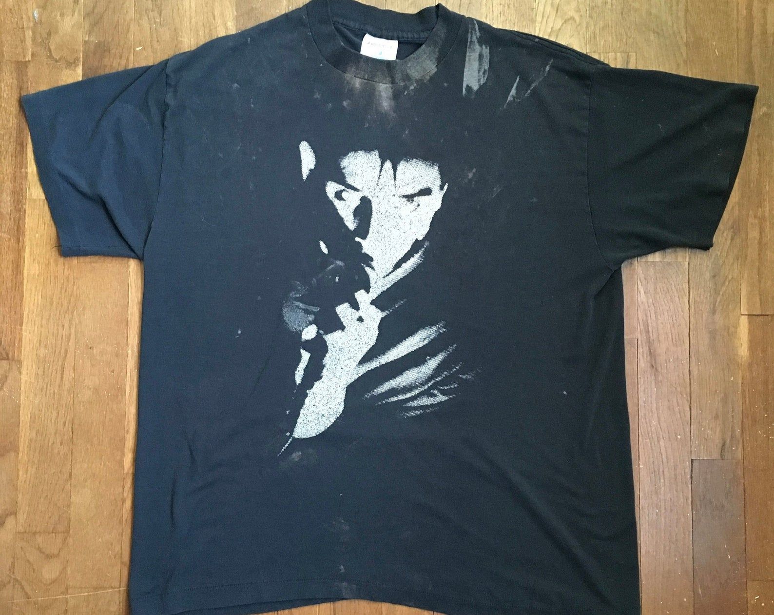 Vintage 80S Bauhaus Peter Murphy Godfather Of Goth Rock Punk Band Concert Fan Front Back T Shirt Made In Usa
