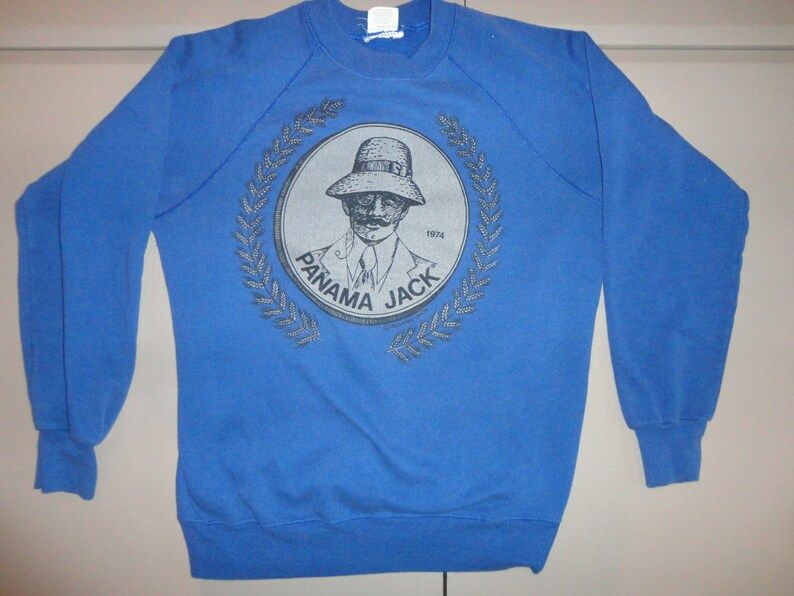 Vintage 80S Blue Panama Jack Brand Crew 50 50 Sweatshirt Adult L Rare Hard To Find vintage 80s blue panama jack brand crew 50 50 sweatshirt adult l rare hard to find 2rvtu