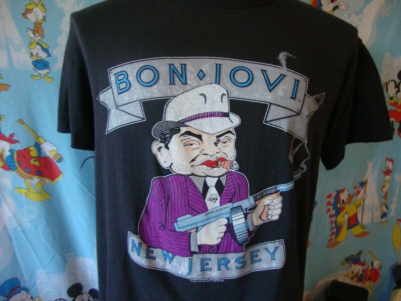 Vintage 80S Bon Jovi 1989 Concert The Brotherhood On Tour Glam Rock Heavy Metal Grunge vintage 80s bon jovi 1989 concert the brotherhood on tour glam rock heavy metal grunge lclmq