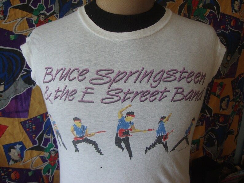 Vintage 80S Bruce Springsteen And The E Street Band 1984 1985 Born In The Usa Concert Tour Sleeveless