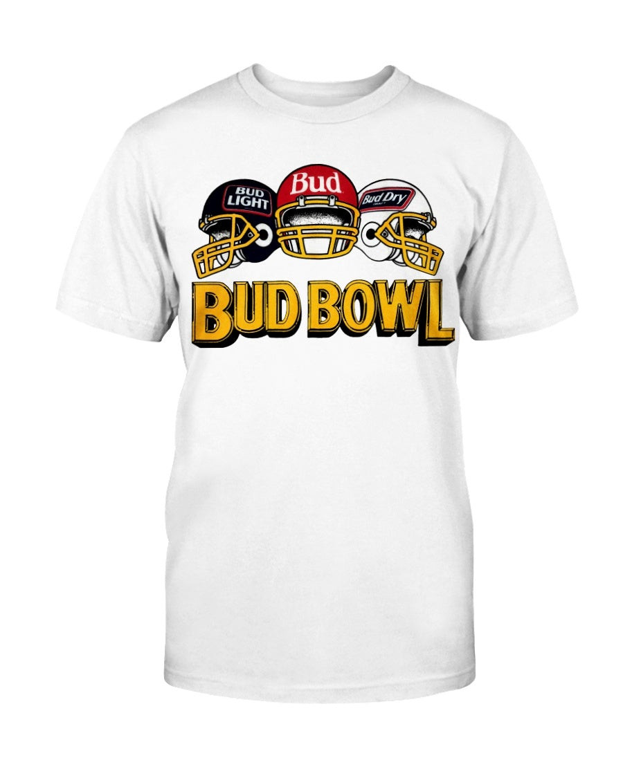 Vintage 80S Bud Bowl Beer Football Helmet T Shirt 211011