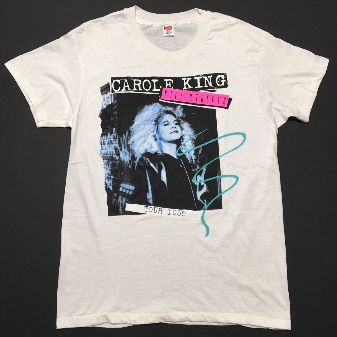 Vintage 80s Carole King City Streets shirt