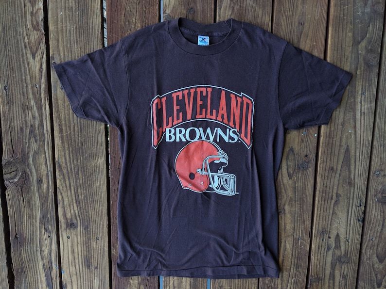 Vintage 80S Champion Nfl Cleveland Browns Tee Shirt
