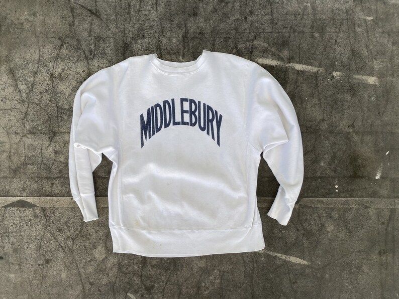 Vintage 80S Champion Reverse Weave Sweatshirt1980S Middlebury College Crewneck Sweater vintage 80s champion reverse weave sweatshirt1980s middlebury college crewneck sweater 8fmfs