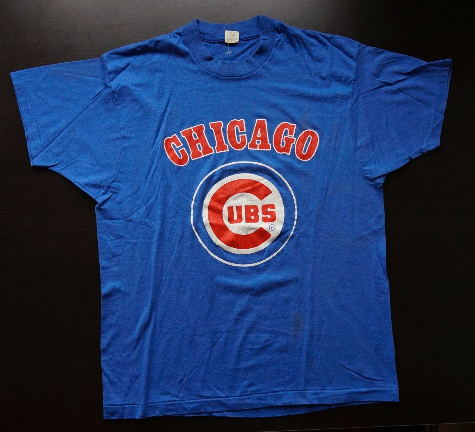 Vintage 80S Chicago Cubs Logo Shirt 42 Screen Stars Baseball Classic Mlb