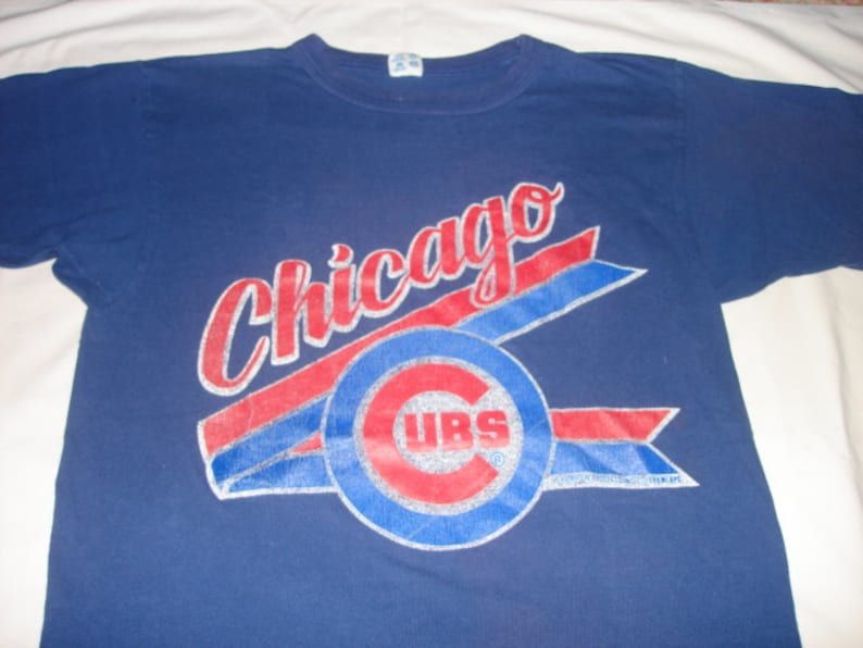 Vintage 80S Chicago Cubs T Shirt By Champion S M