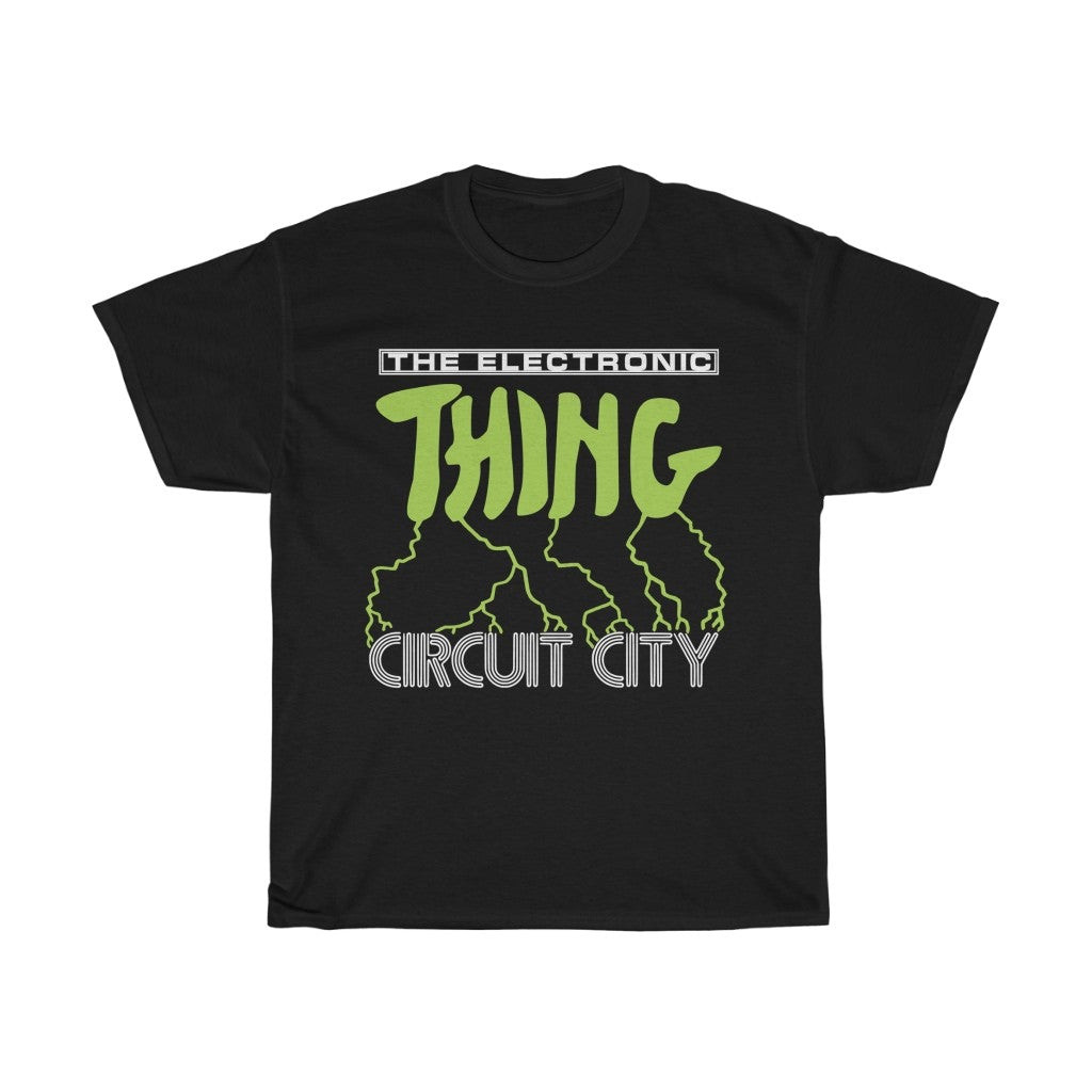 Vintage 80S Circuit City The Electronic Thing Unisex Heavy Cotton Tee 211112