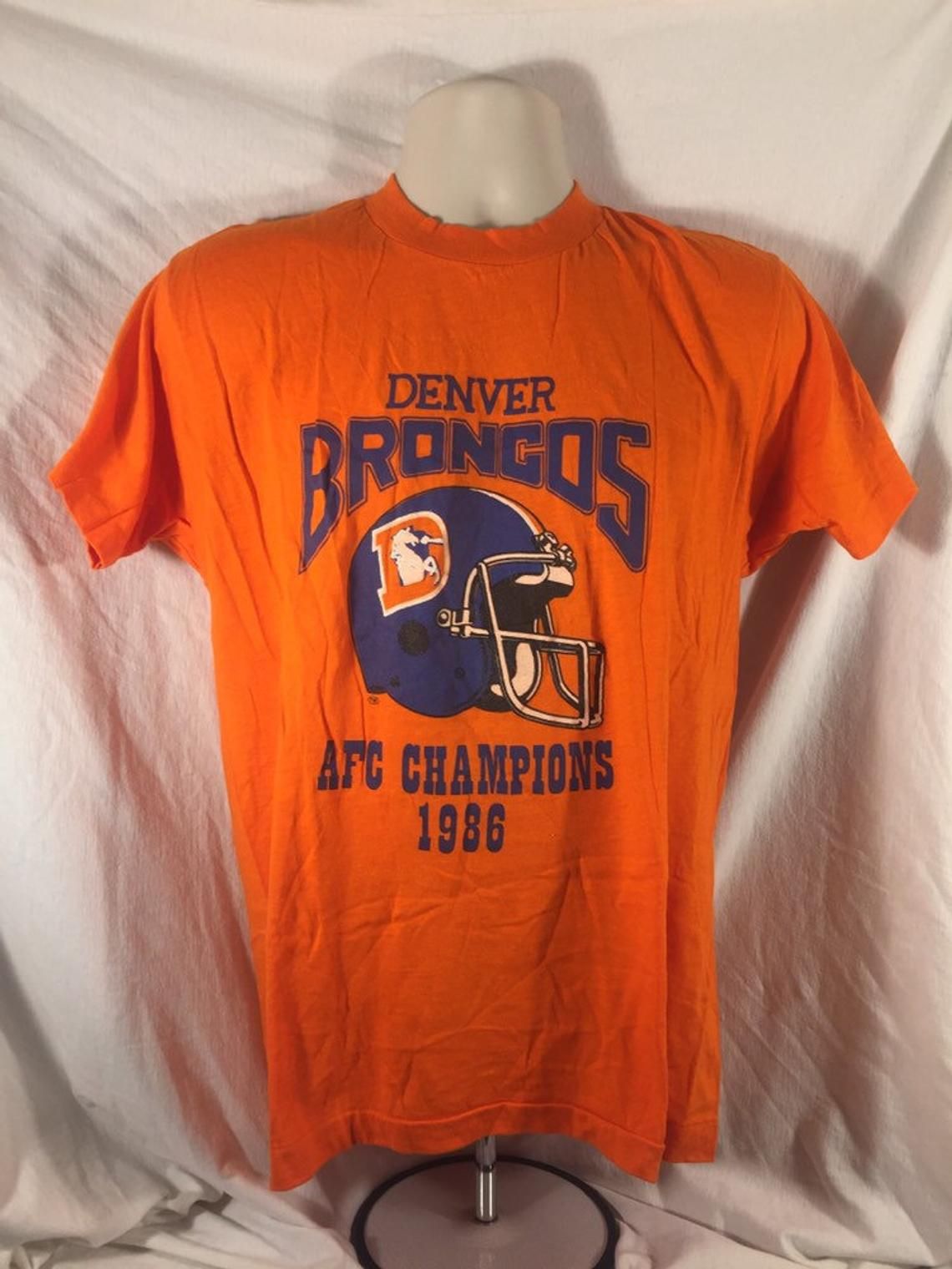 Vintage 80s Denver Broncos AFC Champs Shirt