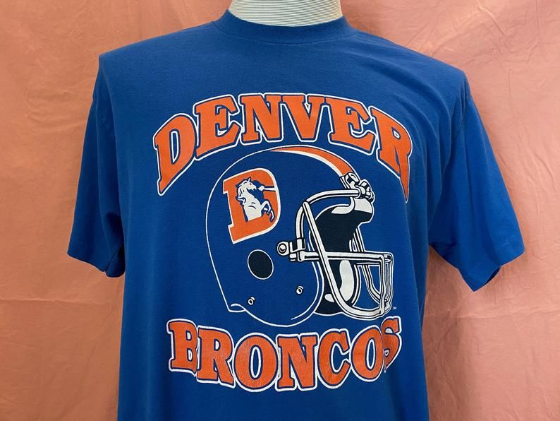 Vintage 80'S Denver Broncos Nfl Football Shirt