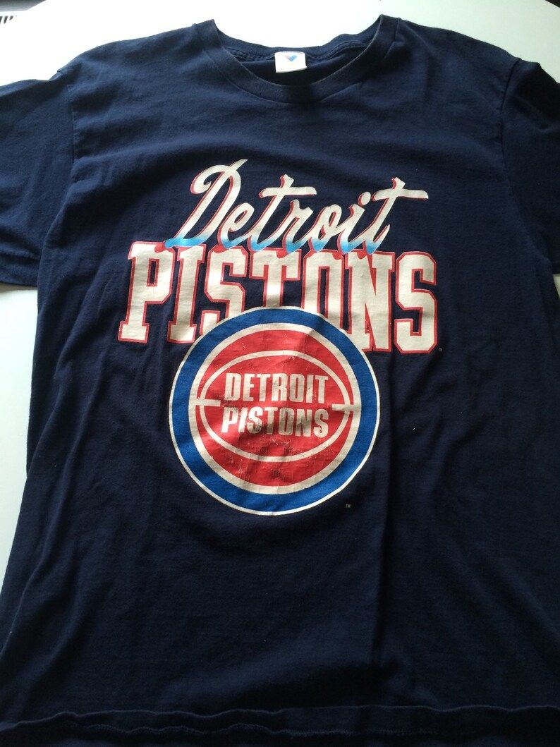 Vintage 80S Detroit Pistons Nba Basketball T Shirt