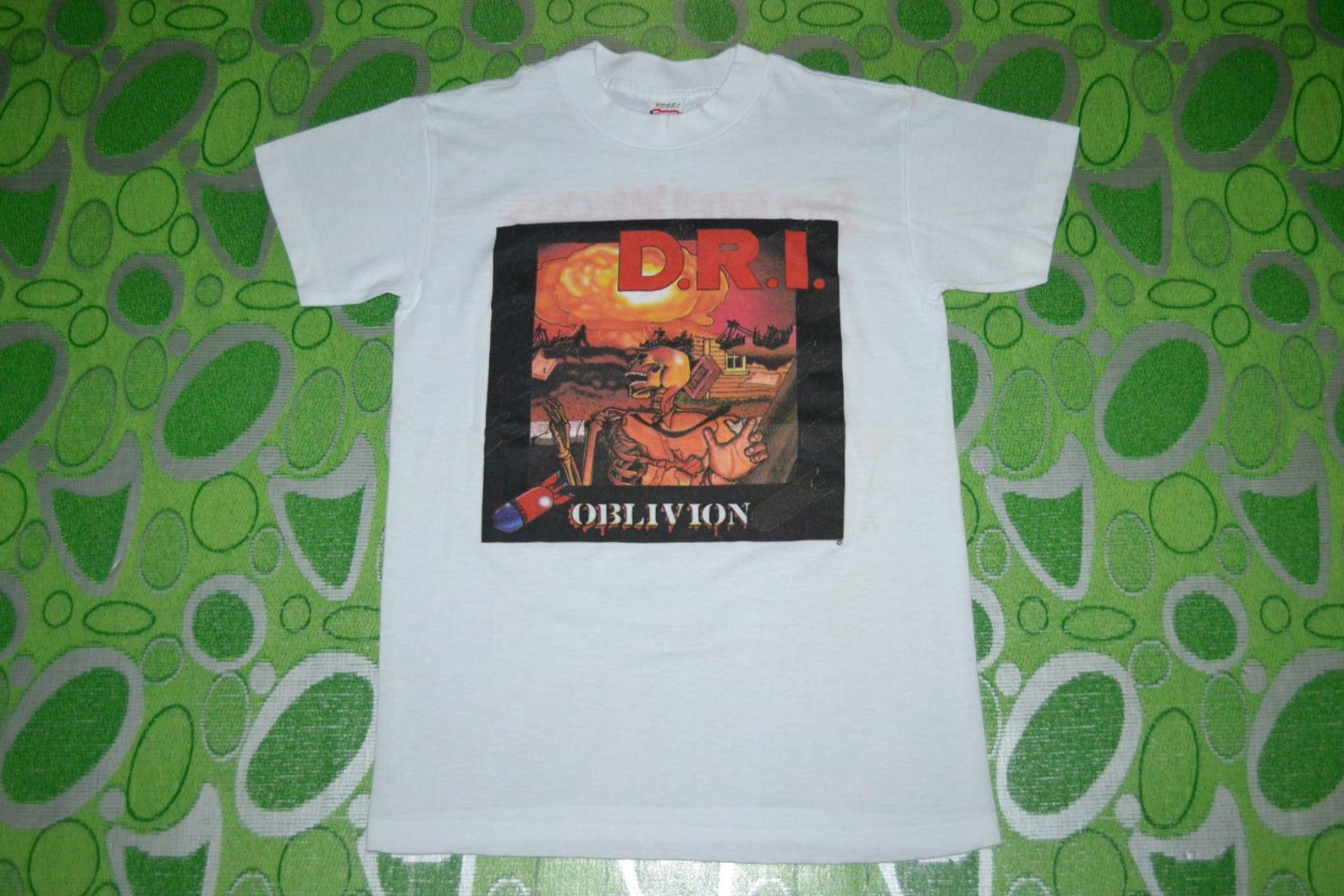 Vintage 80S Dirty Rotten Imbeciles Dri Oblivion Crossover Tour Concert Gig Promo Rare T-Shirt