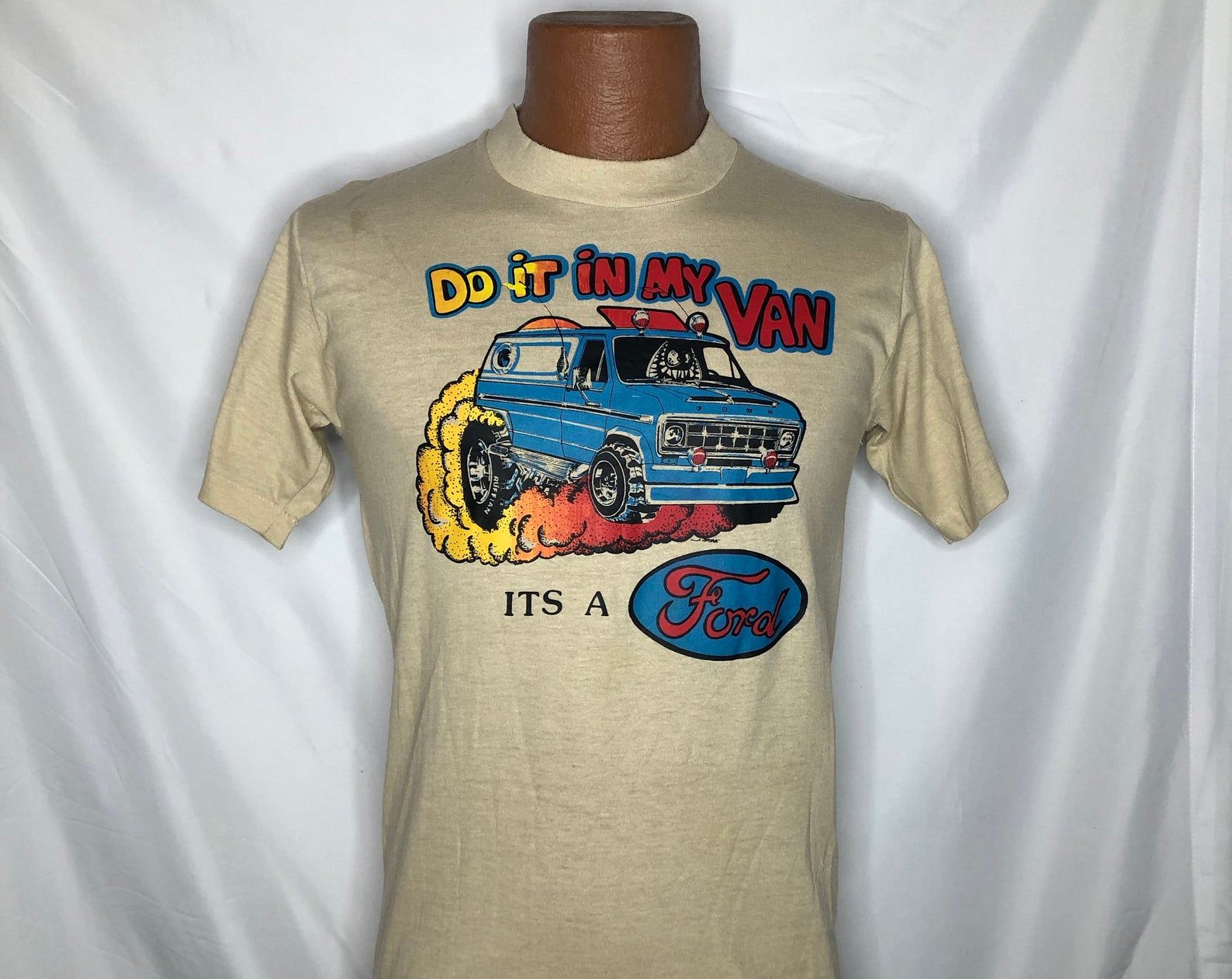 Vintage 80S Do It In My Van It'S A Ford T-Shirt