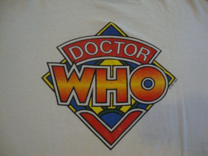 Vintage 80S Dr Doctor Who British Sci Fi 1982 Rare T Shirt Adult