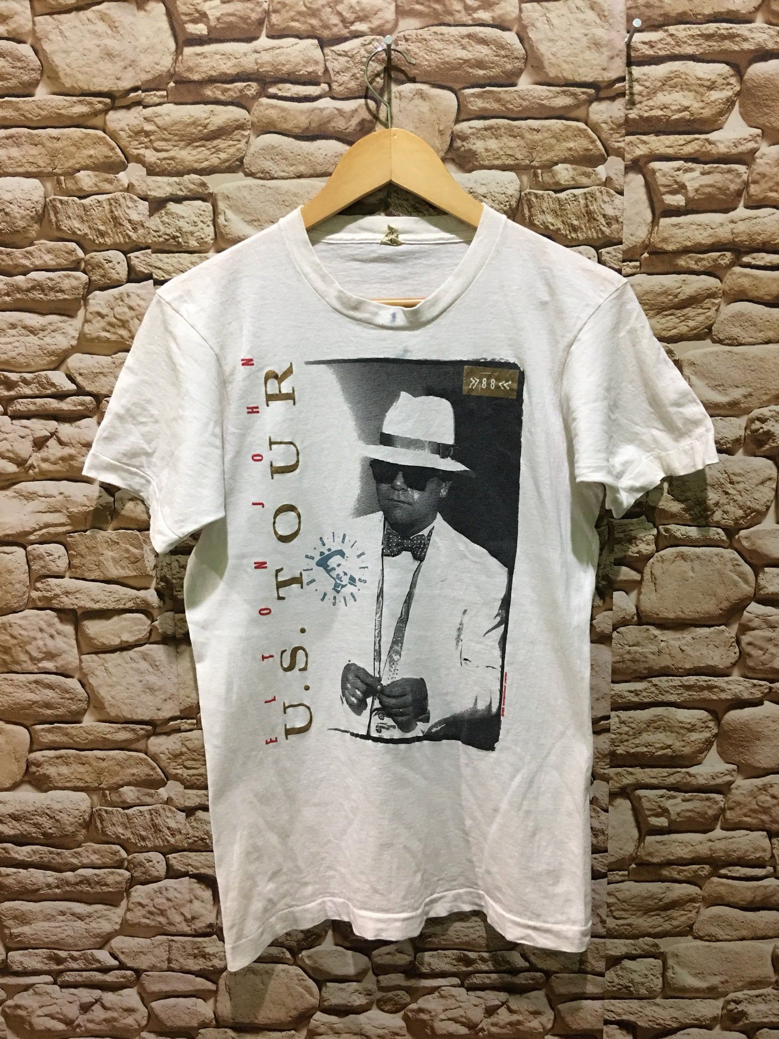Vintage 80S Elton John Us Tour 1988 Shirt