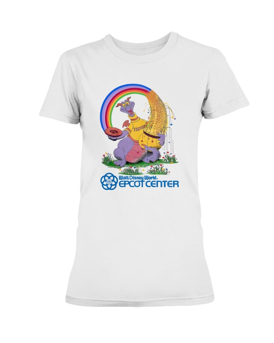 Vintage 80S Epcot Center Figt Walt Disney World Ladies T Shirt 211120