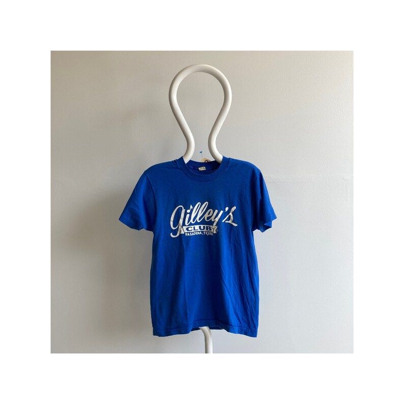 Vintage 80S Front And Back Gilleys Club Pasadena Texas Screen Stars T Shirt