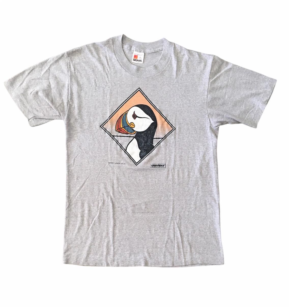 Vintage 80s Greenpeace Puffin shirt vintage 80s greenpeace puffin shirt 8cosy