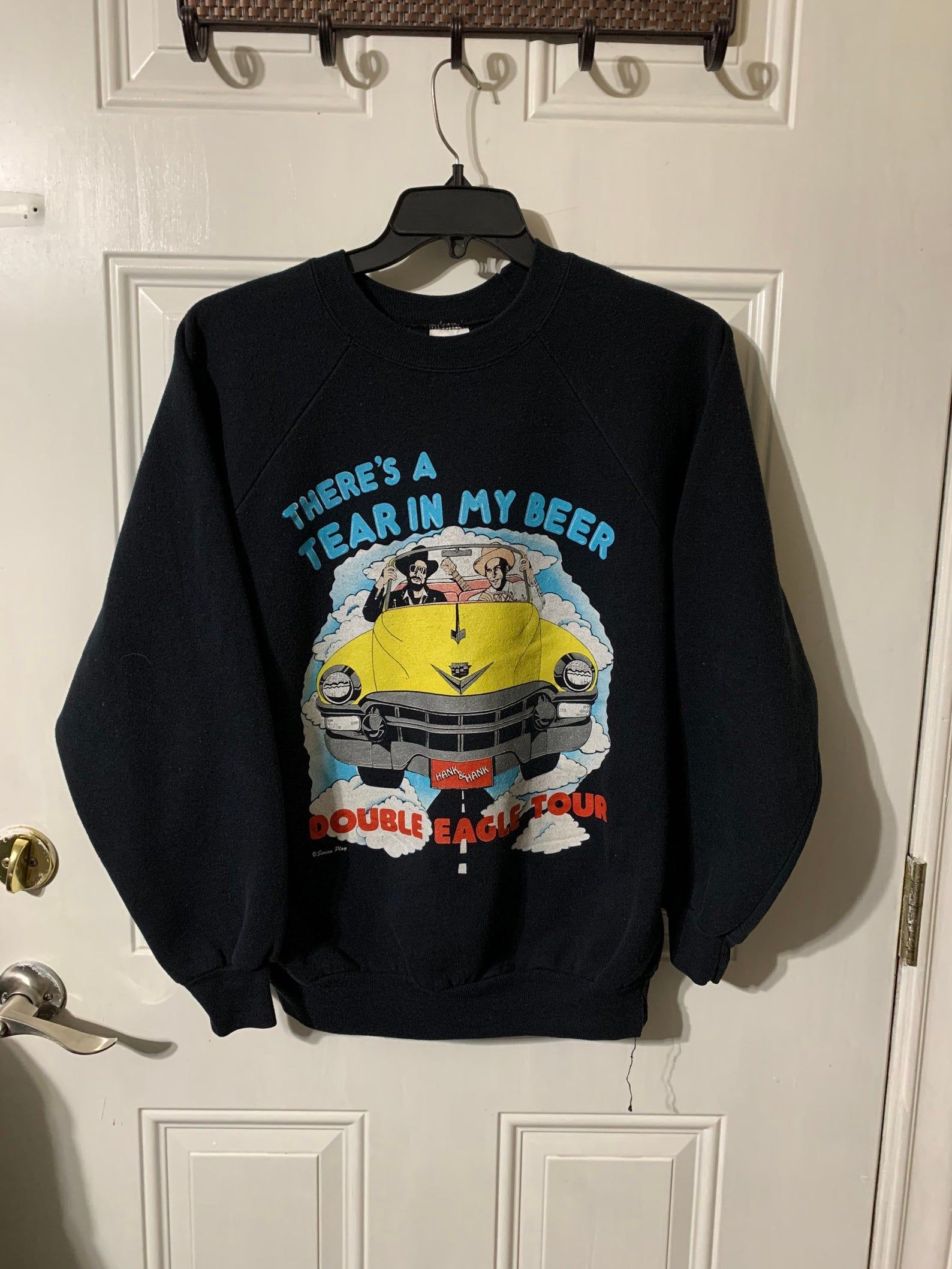 Vintage 80S Hank Williams Jr Double Eagle 1989 Tour Band Concert