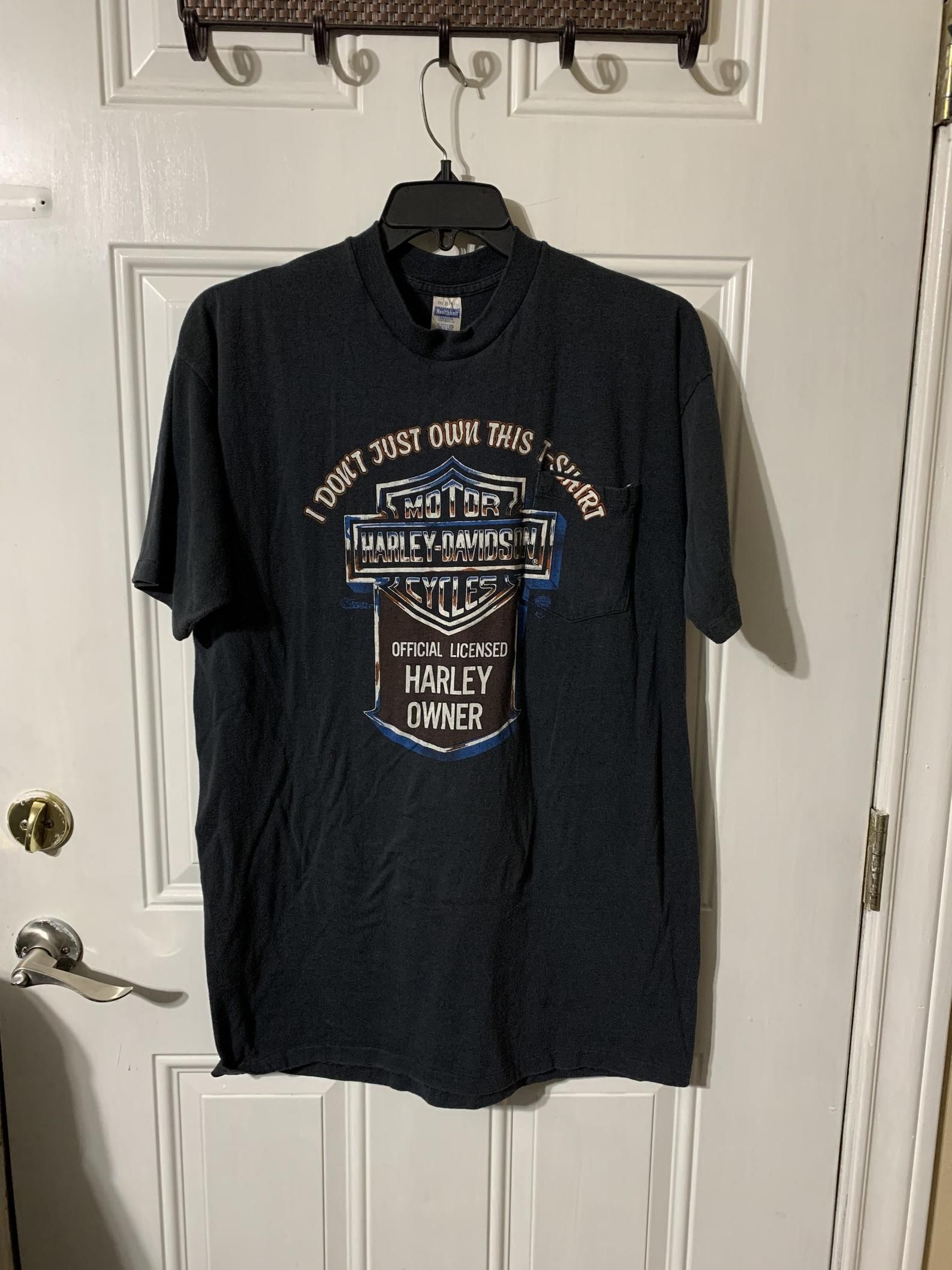 Vintage 80S Harley Davidson 1987 Sturgissd T-Shirt