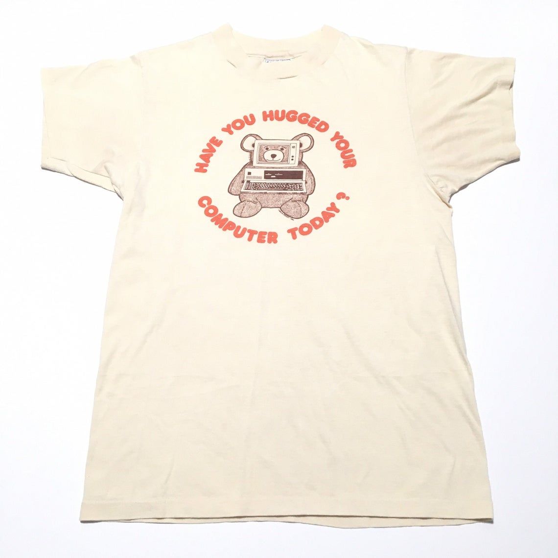 Vintage 80s Have You Hugged Your Computer Today 1984 shirt