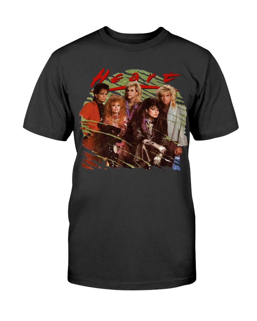 Vintage 80S Heart Tour T Shirt 211214