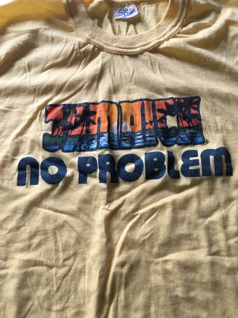 Vintage 80S Jamaica No Problem T Shirt