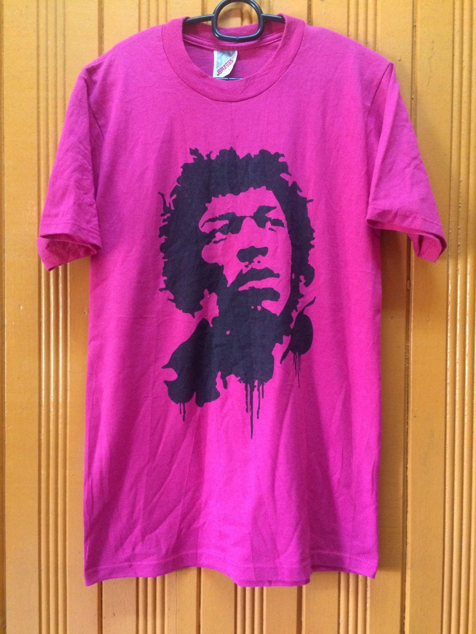 Vintage 80S Jimi Hendrix Neon Tshirt 50/50 Polyester