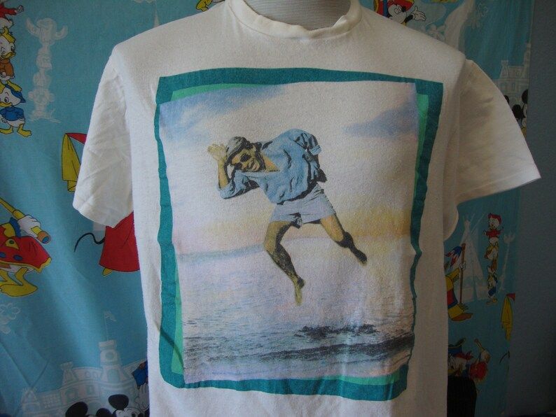 Vintage 80S Jimmy Buffett 1988 Hot Water Concert Band Tee Tour T Shirt Adult